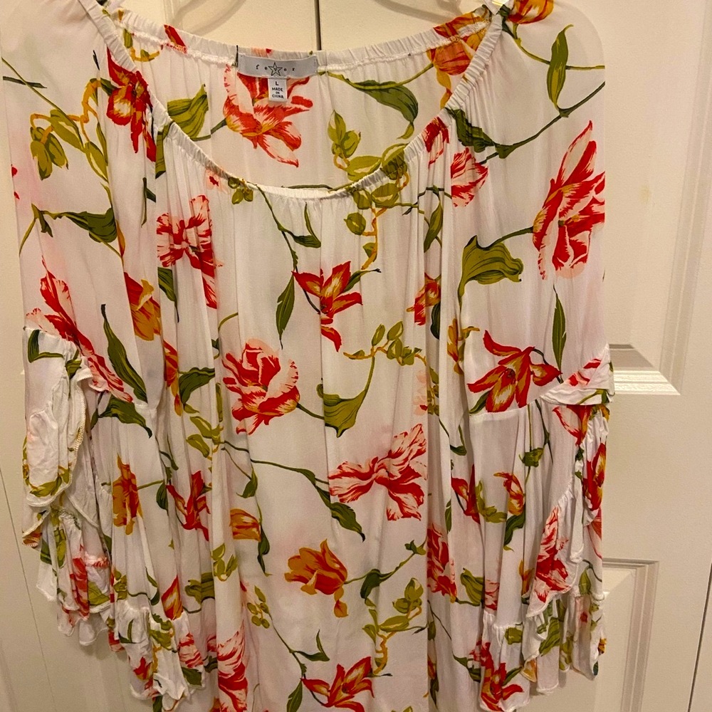 Floral Blouses Tops Fever Large - Picture 3 of 9